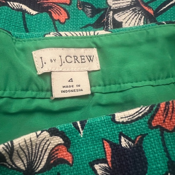 J. Crew Floral Skirt - Green and Orange. A042 - Picture 3 of 5